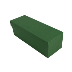 Grøn gaveæske med flip-låg, horisontal | 335x115x115 mm | Superbox