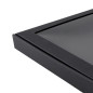 Small Height Black Square Box with Window | 250x250x30 mm | Superbox