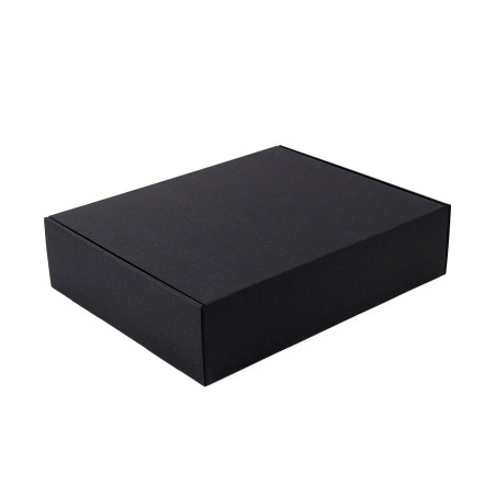 Sort gaveæske til 3 flasker | 340x280x85 mm | Superbox