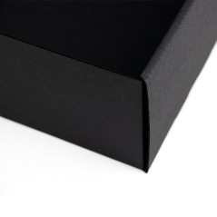 Sort gaveæske til 3 flasker | 340x280x85 mm | Superbox