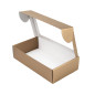 Muted Gold Gift Box with Clear Window | 340x195x85 mm | Superbox