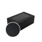 Black Box with PVC Window and Blacklines | 220x150x85 mm | Superbox