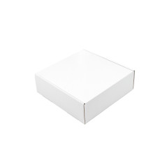 Hvid stor kvadratisk gaveæske | 225x235x75 mm | Superbox