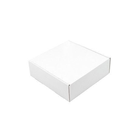 Hvid stor kvadratisk gaveæske | 225x235x75 mm | Superbox