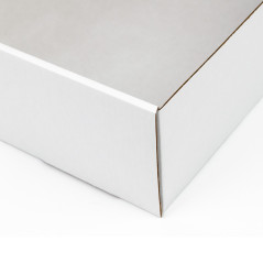 Hvid stor kvadratisk gaveæske | 225x235x75 mm | Superbox
