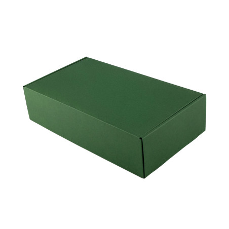 Grøn gaveæske til flaske | 340x195x85 mm | Superbox
