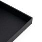 Sort æske med PVC-vindue 3 cm høj | 200x200x30 mm | Superbox