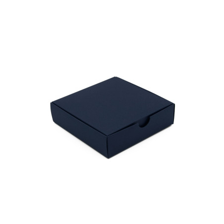 Blå firkantet papæske | 110x110x30 mm | Superbox