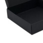Sort firkantet kartonæske | 110x110x30 mm | Superbox