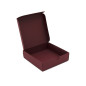 Bordeaux firkantet papæske | 110x110x30 mm | Superbox