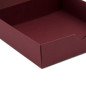 Bordeaux firkantet papæske | 110x110x30 mm | Superbox