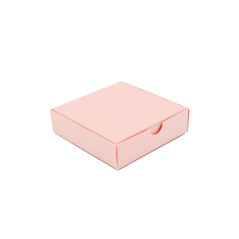 Lyserød firkantet papæske | 110x110x30 mm | Superbox