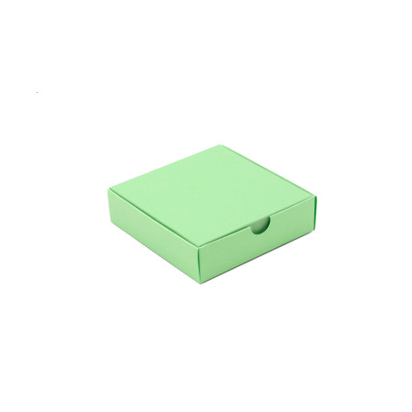 Grøn firkantet papæske | 110x110x30 mm | Superbox
