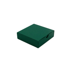 Lille mørkegrøn smykkeæske | 110x110x30 mm | Superbox
