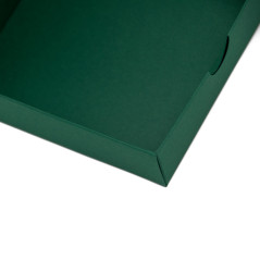 Lille mørkegrøn smykkeæske | 110x110x30 mm | Superbox