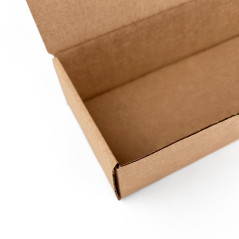 Kompakt brun hurtigt foldbar æske | 250x70x40 mm | Superbox
