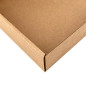 Brun gaveæske med PVC-vindue 5 cm høj | 280x190x50 mm | Superbox