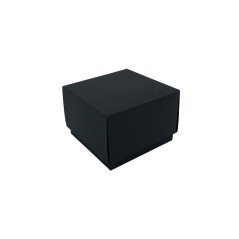Lille sort to-delt bølgepapgaveæske | 70x70x50 mm | Superbox