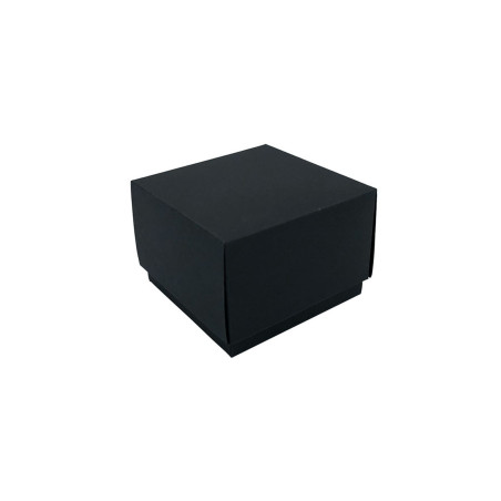 Lille sort to-delt bølgepapgaveæske | 70x70x50 mm | Superbox