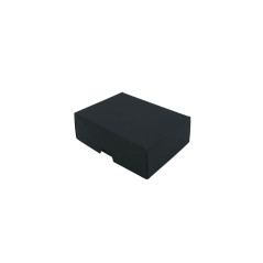 Sort bølgepap to-delt æske | 95x70x30 mm | Superbox