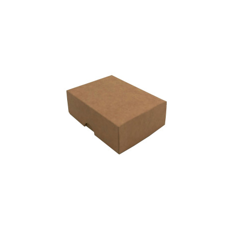 Brun lille bølgepapæske med låg | 95x70x30 mm | Superbox