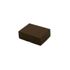 Tobakfarvet lille papæske til smykker | 95x70x30 mm | Superbox