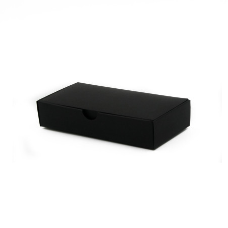 Sort aflang kartonæske | 150x70x30 mm | Superbox