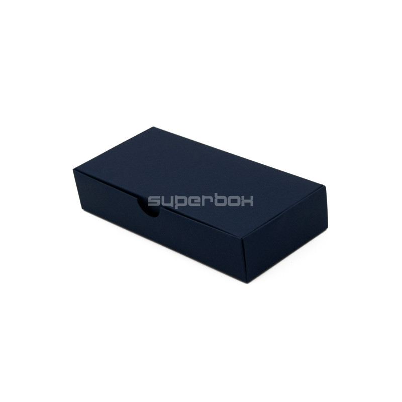 Blå aflang papæske | 150x70x30 mm | Superbox