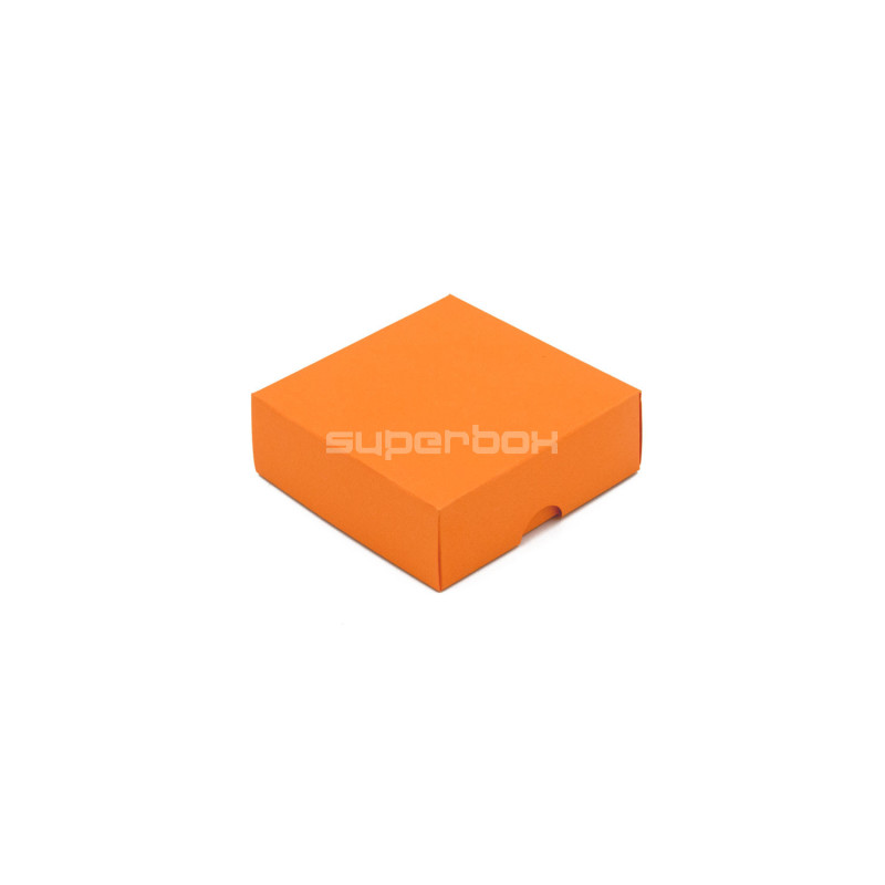 Todelt lille orange æske | 90x90x30 mm | Superbox