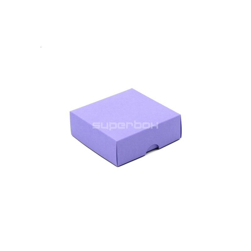Lilla todelt papgaveæske | 90x90x30 mm | Superbox