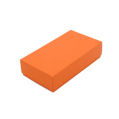 Orange æske med låg til smykker | 200x110x50 mm | Superbox