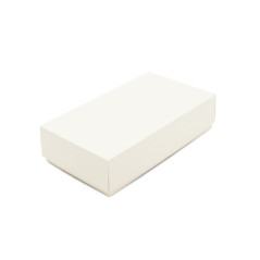 Kremfarvet todelt æske til macarons | 200x110x50 mm | Superbox