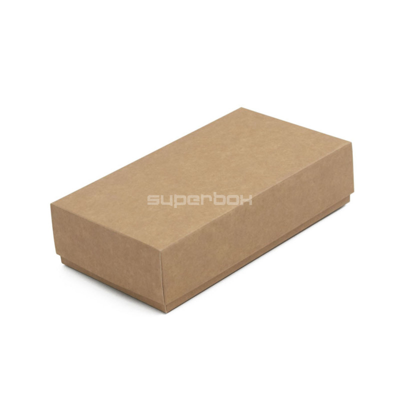 Brun to-delt gaveæske til håndarbejde | 200x110x50 mm | Superbox