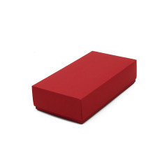 Rød æske med låg til macarons | 200x110x50 mm | Superbox