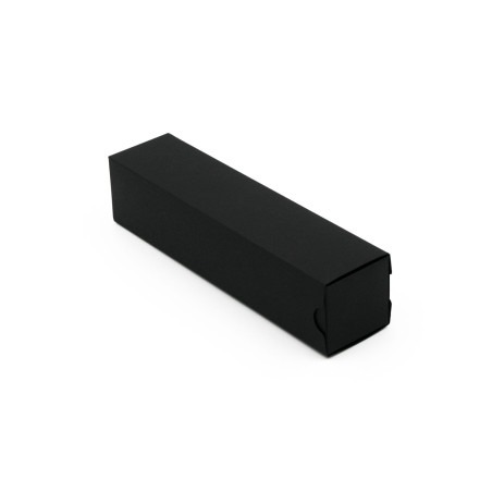 Sort træk-ud smal kartonæske | 40x40x180 mm | Superbox