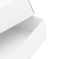 To-delt hvid gaveæske med vindue | 200x110x50 mm | Superbox