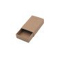 Brun lille skuffe-kartonæske | 97x62x23 mm | Superbox