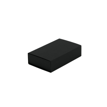 Sort lille skuffe-kartonæske | 97x62x23 mm | Superbox