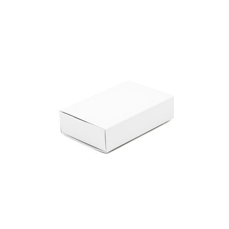 Hvid lille skuffeæske af pap | 97x62x23 mm | Superbox