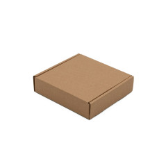 Brun firkantet æske | 120x120x30 mm | Superbox