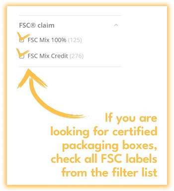 Søg efter Superbox-kasser med FSC-certificering