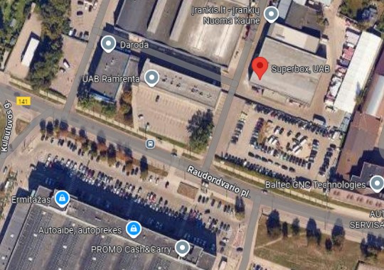 Superbox placering på kortet